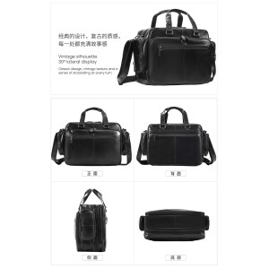 Genuine leather multi-functional travel shoulder bag-1